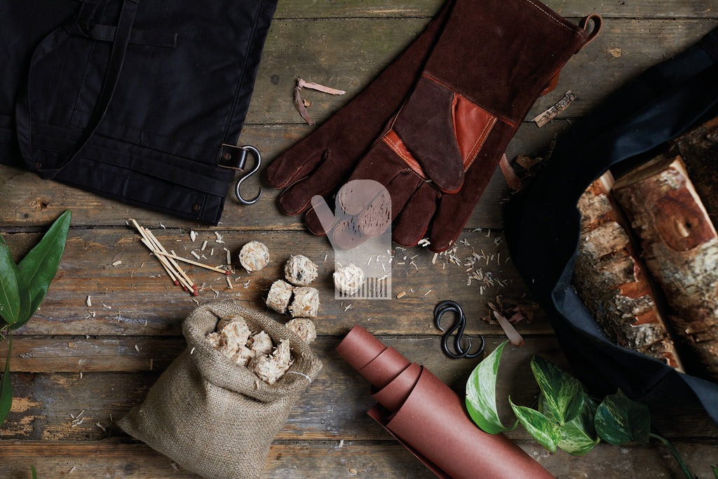 alfresco essentials, outdoor essentials, outdoor cooking gifts, eco fire lighters, fire gloves, BBQ peach paper, eco fire starters, fire gloves
