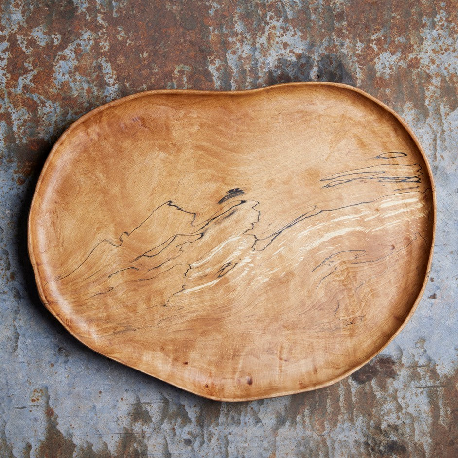 Hand made board board for food presentation board for food styling hand carved board board made in the UK spalted wooden board organic unique board