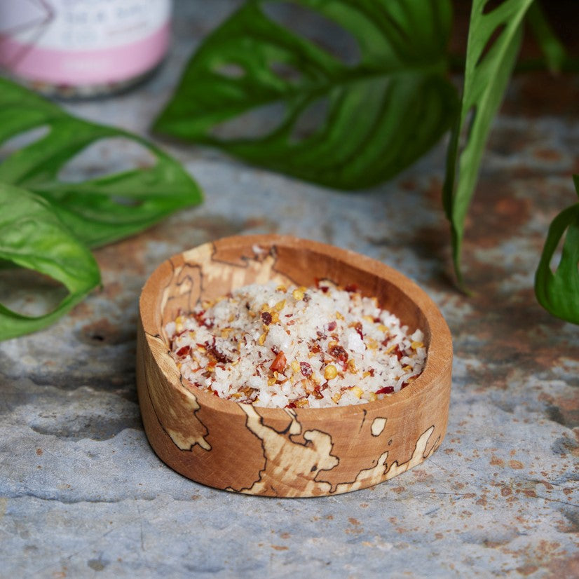 Christmas or wedding gift hand carved salt pinch pot little serving pot for olives or nibbles little wooden bowl for nuts solid beech pinch pot  British wood pinch pot